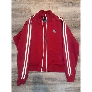 Vintage Abercrombie Fitch Muscle Full Zip Track Jacket Sweatshirt Korea Made Med